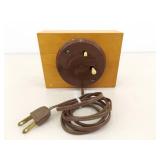 WORKING Mid Century Seth Thomas Wood Alarm Clock
