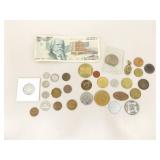 Lot of Misc Silver etc. US etc. Coins and Tokens