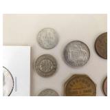 Lot of Misc Silver etc. US etc. Coins and Tokens