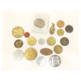 Lot of Misc Silver etc. US etc. Coins and Tokens