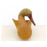 13" Vintage Hand Woven Goose Basket