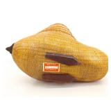 13" Vintage Hand Woven Goose Basket