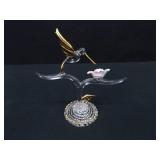 Lot of Vintage Glass Hummingbird etc. Figurines