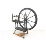 Antique Wood Spinning Wheel