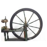 Antique Wood Spinning Wheel