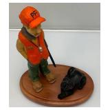 DAVE CONSTANTINE Hunter With Dog Sculpture 9" x 12 1/4"