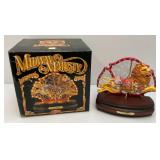 RARE Vintage ENESCO Midway Majesty "King Of Beasts" Lion, Light Up Carousel Music Box (NEW IN BOX)