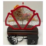 RARE Vintage ENESCO Midway Majesty "King Of Beasts" Lion, Light Up Carousel Music Box (NEW IN BOX)
