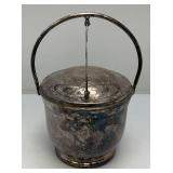 Mid-Century POOLE Brand Silverplated Ice Bucket 9" x 11 1/2"