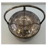 Mid-Century POOLE Brand Silverplated Ice Bucket 9" x 11 1/2"