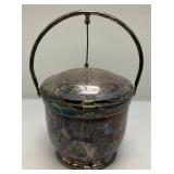 Mid-Century POOLE Brand Silverplated Ice Bucket 9" x 11 1/2"