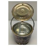 Mid-Century POOLE Brand Silverplated Ice Bucket 9" x 11 1/2"