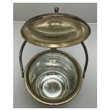 Mid-Century POOLE Brand Silverplated Ice Bucket 9" x 11 1/2"