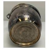 Mid-Century POOLE Brand Silverplated Ice Bucket 9" x 11 1/2"