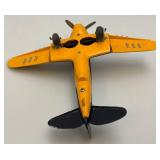 Vintage Hubley Kiddie Toy Airplane With Foilding Wings 10" x 11 1/2" (Very Nice Condition)