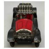 Vintage tin Litho Toy Vehicles Including Greyhound Bus, Lipor Safty Patrol And More