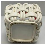 Misc. Pottery Items & Teakwood Serving Tray