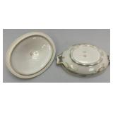 Misc. Pottery Items & Teakwood Serving Tray