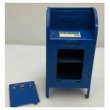 Vintage U.S. Metal Mail Box Bank 3 5/8" x 3 3/4" x 7 3/8" (No Key)