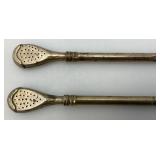 Vintage Austria Argentina Stamped Tea Sippers 8"