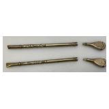 Vintage Austria Argentina Stamped Tea Sippers 8"