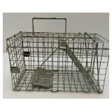 7 1/2" x 8 1/2" x 14" Metal live Trap (Some Light Rust present)