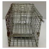 7 1/2" x 8 1/2" x 14" Metal live Trap (Some Light Rust present)