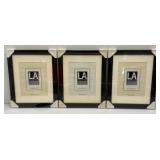 LA Collection Cambria Series 11" x 14" Black Picture Frames Matted To 8" x 10" (Factory Sealed)