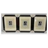 LA Collection Cambria Series 11" x 14" Black Picture Frames Matted To 8" x 10" (Factory Sealed)