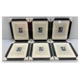 LA Collection Cambria Series 11" x 14" Black Picture Frames Matted To 8" x 10" (Factory Sealed)