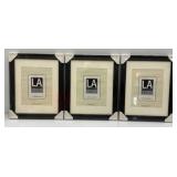 LA Collection Cambria Series 11" x 14" Black Picture Frames Matted To 8" x 10" (Factory Sealed)