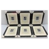 LA Collection Cambria Series 11" x 14" Black Picture Frames Matted To 8" x 10" (Factory Sealed)