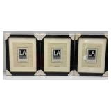 LA Collection Cambria Series 11" x 14" Black Picture Frames Matted To 8" x 10" (Factory Sealed)