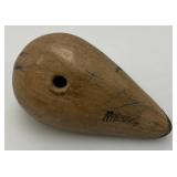 Hand Painted Tonala Pottery Mexican Folk Art Duck  Marked Mexico On Bottom 2 1/4" x 2 1/2" x 4 41/2" (Small Chip On Bottom Of Bill)