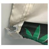 Two 3" x 5" Nylon Flags 1= Minnesota Flag (Faded) 1= Weed Flag (Has Hole) Pink Flamingo