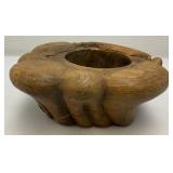 Misc. Vintage Oriental Collectibles Including Laquered Egg Trinket Dish, Wooden Buddha And More