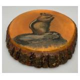 Misc. Vintage Wooden Items including Glass Candy/Cookie Jar And More