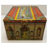 Antique REEDS New Cathedral Lithograph Building Blocks