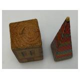 Antique REEDS New Cathedral Lithograph Building Blocks