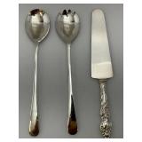 Vintage Anchor Hocking FIRE KING Class Casserole Dish With Silver Plated Tray & Misc. Silver-plated Dinnerware