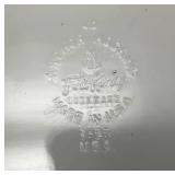 Vintage Anchor Hocking FIRE KING Class Casserole Dish With Silver Plated Tray & Misc. Silver-plated Dinnerware