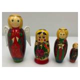 Misc. Decorative Nesting Dolls Tallest 6 1/4"