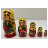 Misc. Decorative Nesting Dolls Tallest 6 1/4"