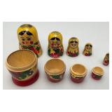 Misc. Decorative Nesting Dolls Tallest 6 1/4"