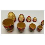 Misc. Decorative Nesting Dolls Tallest 6 1/4"