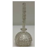 Vintage Fenton Hobnail Perfume Bottle With Stopper 7"