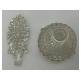 Vintage Fenton Hobnail Perfume Bottle With Stopper 7"