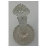 Vintage Cut Crystal Perfume Bottle Fat Bottom Made In USA 1930