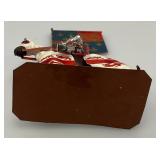 Two CHARLES C. STADDEN Hand Painted Heavy Metal Knights Including Sir John Codrington And Messire Ribeaumont 6" With Original Box