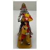 Two CHARLES C. STADDEN Hand Painted Heavy Metal Knights Including Sir John Codrington And Messire Ribeaumont 6" With Original Box